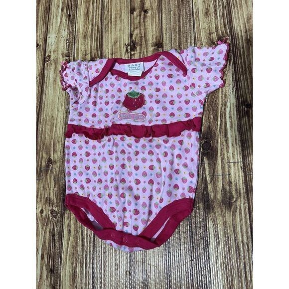 By Bon Bébé “ Berry Cute” One Piece Baby Strawberries - Picture 1 of 4
